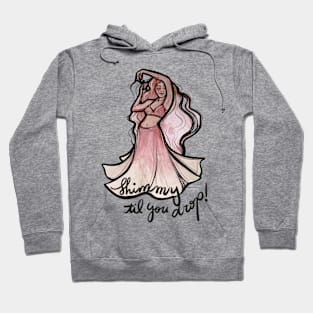 Shimmy Til You Drop Pink Belly Dancer Hoodie